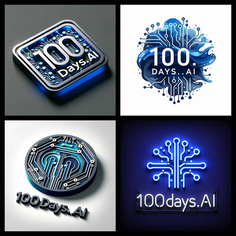 Logos for 100Days.ai