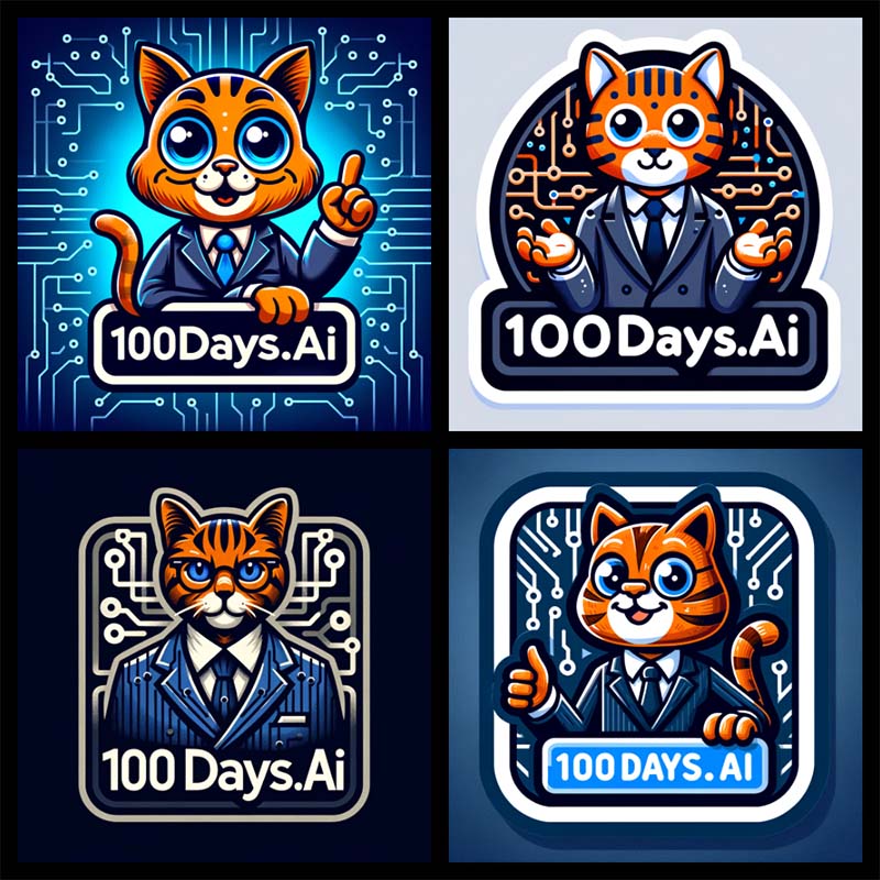 Logos for 100Days.ai