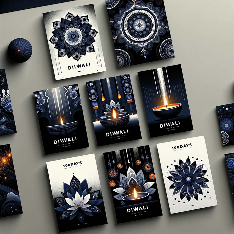 100Days.ai Diwali Card Generation